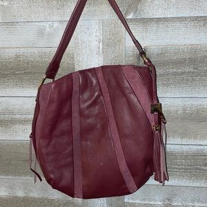 Aimee Kestenberg Tuscany Leather & Suede Hobo Bag-Purple